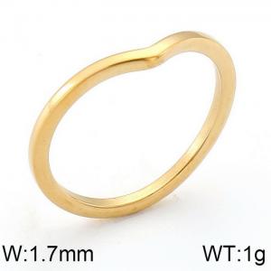 Stainless Steel Gold-plating Ring - KR82058-GC