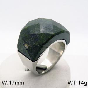 Stainless Steel Stone&Crystal Ring - KR82755-GC