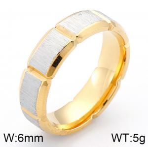Stainless Steel Gold-plating Ring - KR83034-KGC