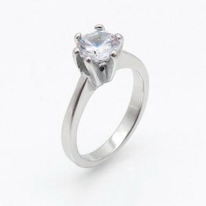 Stainless Steel Stone&Crystal Ring - KR88802-ZY