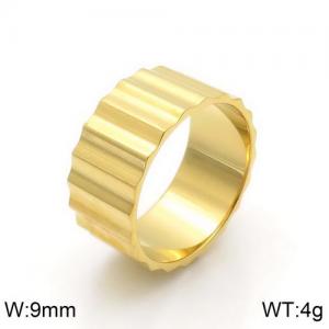 Stainless Steel Gold-plating Ring - KR91548-GC