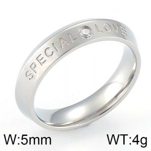 Stainless Steel Stone&Crystal Ring - KR91695-GC