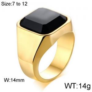 Stainless Steel Stone&Crystal Ring - KR91861-WGSF