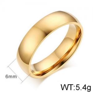 Stainless Steel Gold-plating Ring - KR91870-WGSF