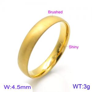Stainless Steel Gold-plating Ring - KR92040-GC