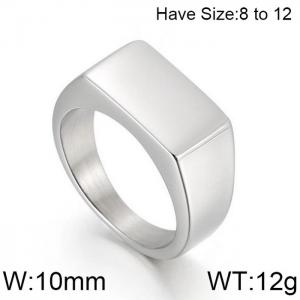 Stainless Steel Special Ring - KR92052-WGJS