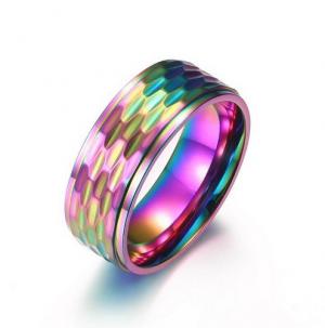 SS Colorful-plating Ring - KR92145-WGQF