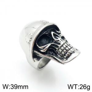 Stainless Skull Ring - KR92652-OT