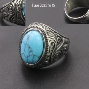 Stainless Steel Stone&Crystal Ring - KR92784-WGME