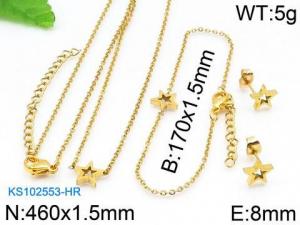 SS Jewelry Set(Most Women) - KS102553-HR