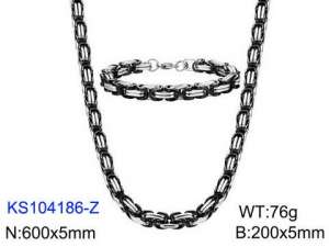 SS Jewelry Set(Most Men) - KS104186-Z