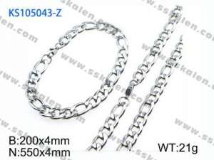 SS Jewelry Set(Most Men) - KS105043-Z