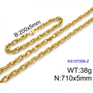 SS Jewelry Set(Most Men) - KS107206-Z