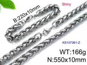 SS Jewelry Set(Most Men) - KS107361-Z