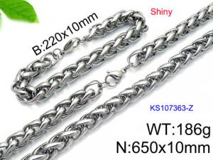 SS Jewelry Set(Most Men) - KS107363-Z