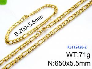 SS Jewelry Set(Most Men) - KS112428-Z
