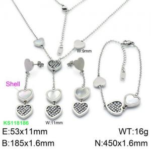 SS Jewelry Set(Most Women) - KS118186-KSP