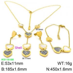 SS Jewelry Set(Most Women) - KS118188-KSP
