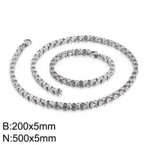 SS Jewelry Set(Most Men) - KS130214-Z