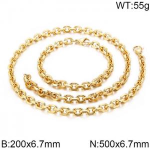SS Jewelry Set(Most Men) - KS136951-Z