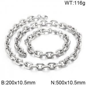 SS Jewelry Set(Most Men) - KS136958-Z