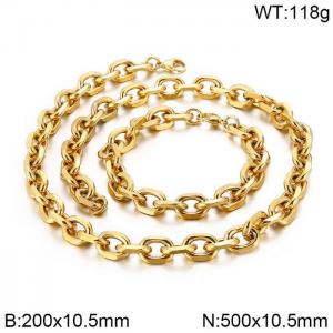 SS Jewelry Set(Most Men) - KS136965-Z