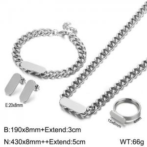 SS Jewelry Set(Most Women) - KS140334-BLX