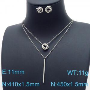 SS Jewelry Set(Most Women) - KS140818-HR
