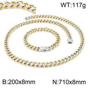 SS Jewelry Set(Most Men) - KS141776-Z