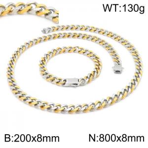 SS Jewelry Set(Most Men) - KS141778-Z