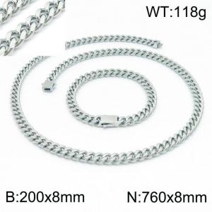 SS Jewelry Set(Most Men) - KS141793-Z