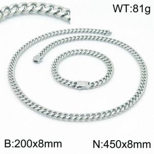 SS Jewelry Set(Most Men) - KS141803-Z