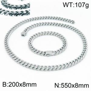 SS Jewelry Set(Most Men) - KS141813-Z