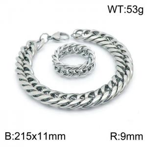 SS Jewelry Set(Most Men) - KS143849-Z