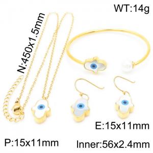SS Jewelry Set(Most Women) - KS192834-GC