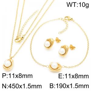 SS Jewelry Set(Most Women) - KS220230-HR