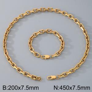 Stainless steel edging 0-chain set - KS223095-Z