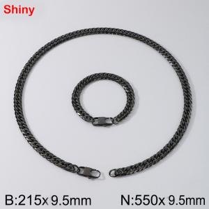 Stainless steel double woven chain set - KS224510-Z