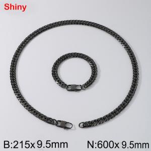 Stainless steel double woven chain set - KS224511-Z