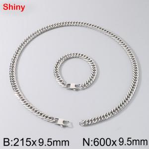 Stainless steel double woven chain set - KS224516-Z