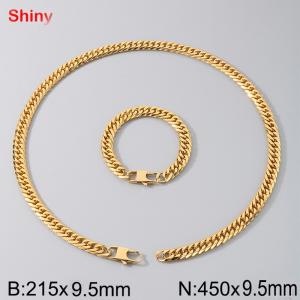 Stainless steel double woven chain set - KS224518-Z