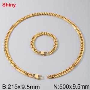 Stainless steel double woven chain set - KS224519-Z