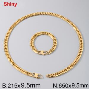 Stainless steel double woven chain set - KS224522-Z