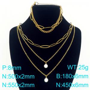 SS Jewelry Set(Most Women) - KS225459-Z