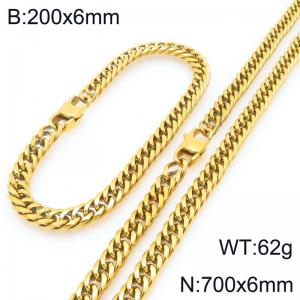 SS Jewelry Set(Most Men) - KS227946-ZZ