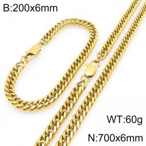 SS Jewelry Set(Most Men) - KS227952-ZZ