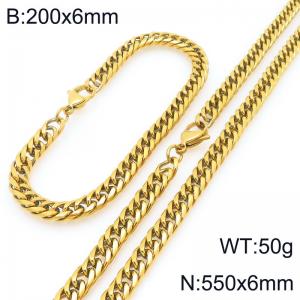 SS Jewelry Set(Most Men) - KS227955-ZZ