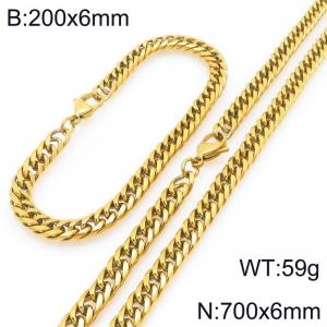 SS Jewelry Set(Most Men) - KS227958-ZZ