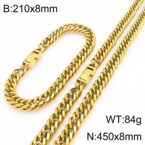 SS Jewelry Set(Most Men) - KS227959-ZZ