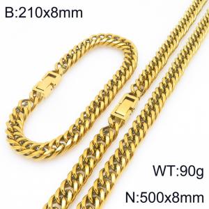 SS Jewelry Set(Most Men) - KS227960-ZZ